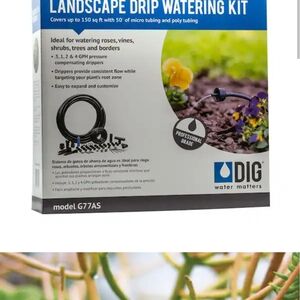 Landscape Drip Watering Kit - Black